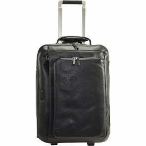 Piquadro Modus, valise à roulettes en cuir pour ordinateur portable 52 cm