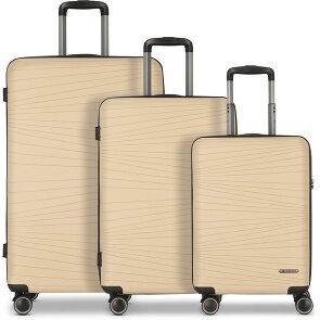 Franky Dallas 3.0 Set de valises à 4 roulettes 3 pièces avec soufflet d'extension
