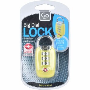 Go Travel Big Dial Lock Serrure à bagages TSA 6,5 cm