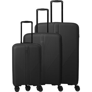 Travelite Air Stripe 4 roulettes Set de valises 3 pièces avec soufflet d'extension