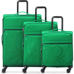 Delsey Paris x United Colors of Benetton Color Block Set de valises à 4 roulettes 3 pcs.