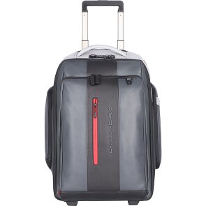 Piquadro Sac à dos à roulettes Urban en cuir, 54 cm, compartiment pour ordinateur portable