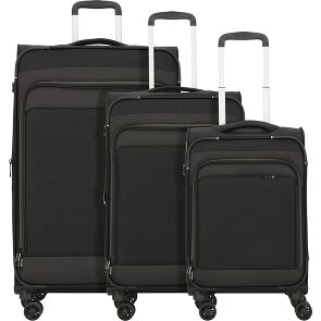 d&n Travel Line 9504 4 roulettes Set de valises 3 pièces avec soufflet d'extension