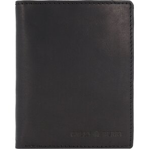 Greenburry Pure Black Porte-monnaie Protection RFID Cuir 10.5 cm