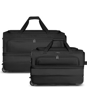 Redolz Sac de voyage Duffle Essentials à 2 roulettes Set 2 pcs. M+L avec soufflet extensible