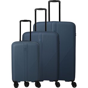 Travelite Air Stripe 4 roulettes Set de valises 3 pièces avec soufflet d'extension