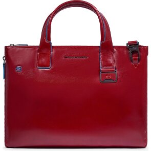 Piquadro Blue Square Sac de shopper Cuir 38 cm Compartiment pour ordinateur portable avec soufflet d'extension