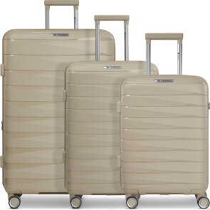 Franky London 4 roulettes Set de valises 3 pièces avec soufflet d'extension