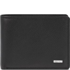 Redolz Leather Essentials QF Porte-monnaie RFID en cuir 12 cm dépliable