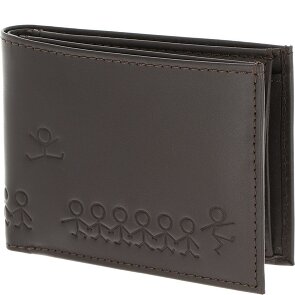 oxmox Leather Porte-monnaie Protection RFID Cuir véritable 11 cm