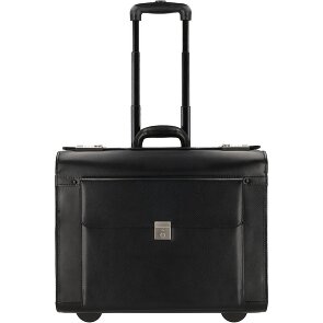 Dermata 2 roulettes Trolley pilote Cuir 39 cm