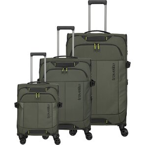 Travelite Briize 4 roulettes Set de valises 3 pièces avec soufflet d'extension