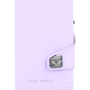 Tru Virtu Click & Slide Porte-cartes de crédit Porte-monnaie RFID en cuir 6,5 cm