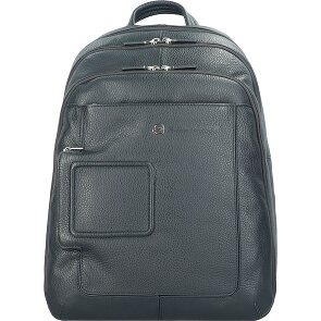 Piquadro Sac à dos en cuir Vibe 43 cm, compartiment pour ordinateur portable