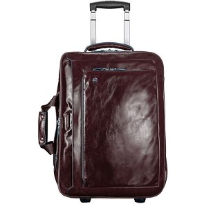 Piquadro Blue Square 2 roues Valise business Cuir véritable 51 cm Compartiment ordinateur