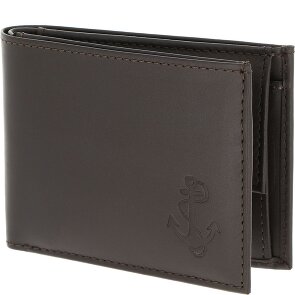 oxmox Leather Porte-monnaie Protection RFID Cuir véritable 11 cm