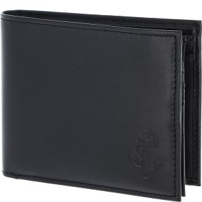 oxmox Leather Porte-monnaie Protection RFID Cuir véritable 12 cm