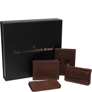 The Chesterfield Brand Porte-monnaie set cadeau 4 pièces cuir 12 cm
