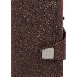 Tru Virtu Click & Slide Porte-cartes de crédit Porte-monnaie RFID en cuir 6,5 cm