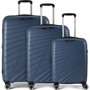 Benzi 5808 4 roulettes Set de valises 3 pièces avec soufflet d'extension