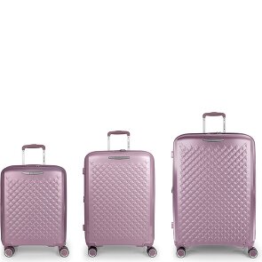Gabol Queens 4 roulettes Set de valises 3 pièces avec soufflet d'extension