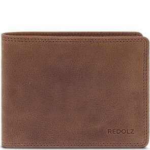 Redolz Leather Essentials QF Porte-monnaie en cuir RFID 12 cm