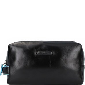 Piquadro Blue Square Trousse de toilette Cuir véritable 25 cm