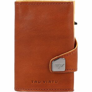Tru Virtu Click & Slide Porte-cartes de crédit RFID en cuir 6,5 cm