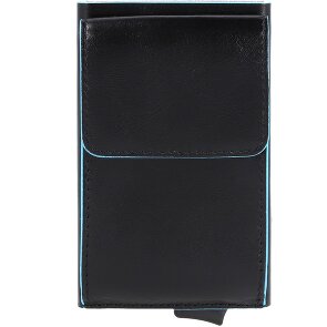 Piquadro Blue Square Porte-cartes de crédit en cuir 6 cm