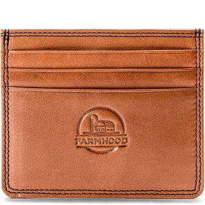 Farmhood Memphis Étui pour cartes de crédit Protection RFID Cuir véritable 10 cm