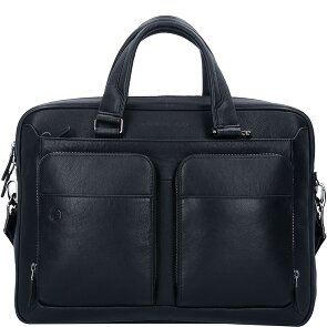 Piquadro Black Square Porte-documents en cuir 39 cm Compartiment pour ordinateur portable