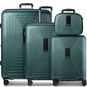 Redolz Essentials 14 Set de valises à 4 roulettes + Beautycase 4 pcs. avec soufflet extensible