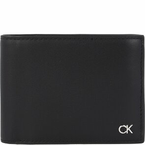 Calvin Klein Metal CK Porte-monnaie Protection RFID Cuir 13 cm