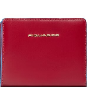 Piquadro Blue Square Porte-monnaie Protection RFID Cuir véritable 11 cm