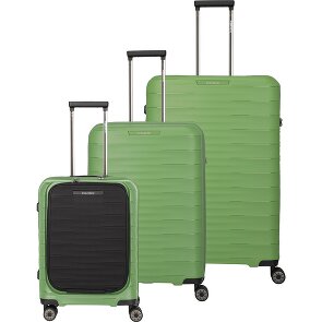 Travelite Mooby 4 roulettes Set de valises 3 pièces avec soufflet d'extension