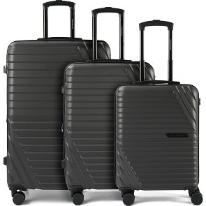 Cocoono Larnaka 4 roulettes Set de valises 3 pièces avec soufflet d'extension
