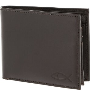 oxmox Leather Porte-monnaie Protection RFID Cuir véritable 10 cm