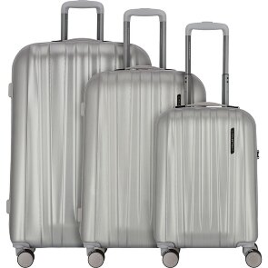 Polestream Moonrock 4 roulettes Set de valises 3 pièces avec soufflet d'extension