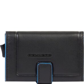 Piquadro Atlas Étui pour cartes de crédit Protection RFID Cuir véritable 10 cm