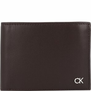 Calvin Klein Metal CK Porte-monnaie Protection RFID Cuir 13 cm