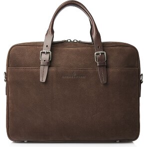 Castelijn & Beerens Nubuck Attaché-case Cuir véritable 41 cm Compartiment ordinateur