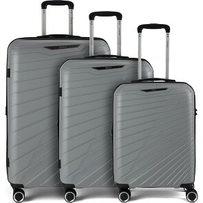 Benzi 5808 4 roulettes Set de valises 3 pièces avec soufflet d'extension