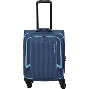 Travelite Corsiica 4 roulettes Trolley de cabine S 55 cm avec soufflet d'extension