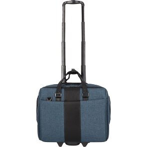 Dermata 2 roulettes Trolley d'affaires 44 cm Compartiment pour ordinateur portable