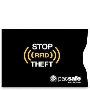 Pacsafe Pochettes de protection pour cartes RFIDsafe, paquet de 2 10 cm
