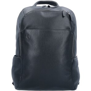 Piquadro Black Square Sac à dos en cuir 39 cm Compartiment pour ordinateur portable