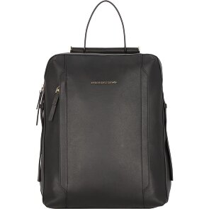 Piquadro Circle Daypack Cuir véritable 41 cm Compartiment ordinateur