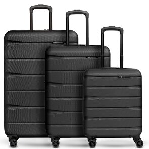 Franky Munich 4.0 Set de valises à 4 roulettes 3 pièces avec soufflet extensible