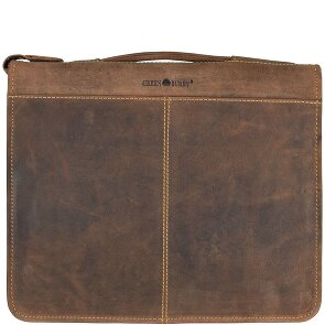 Greenburry Classeur à anneaux vintage en cuir 29 cm