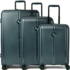 Polestream Paris 4 roulettes Set de valises 3 pièces avec soufflet d'extension